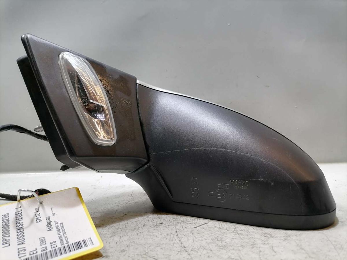 Peugeot 207 original Au&szlig;enspiegel links elektrisch verstellbar beheizt ETS Aschgrau Bj.2007
